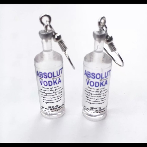 Adorable Party Time Vodka Earrings - Picture 2 of 2